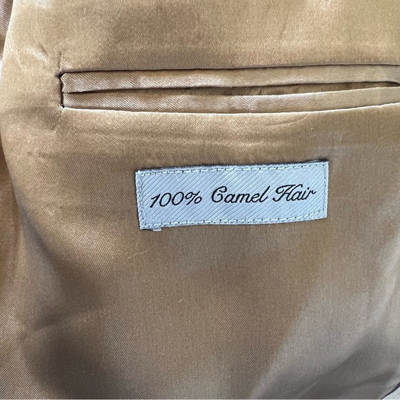 W.H Belk Vintage Tan 100% Camel Hair Men’s Blazer Sport Jacket Size 46 Regular - Picture 4 of 7